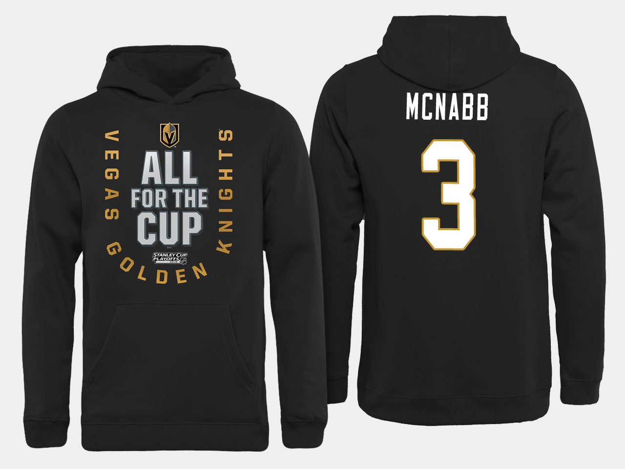 Men NHL Vegas Golden Knights #3 Mcnabb All for the Cup hoodie->more nhl jerseys->NHL Jersey